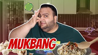 BOL SARIMSAKLI MANTI YİYEREK KOKUŞMUŞ KARAKTERLERE SALLADIM! MUKBANG