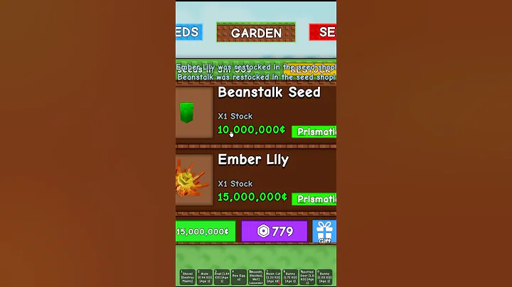 RAREST SEED SHOP EVER!! In Grow a Garden Roblox