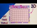 DIY Timetable for School | How to make Study Timetable for School | Timetable for School