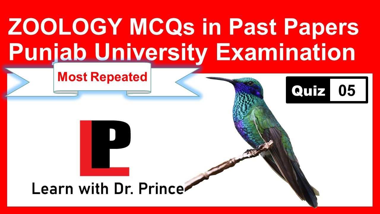 Chordate Zoology (Zoology C) Guess Paper Most Repeated MCQ for  PU 2020 Exams-05/100