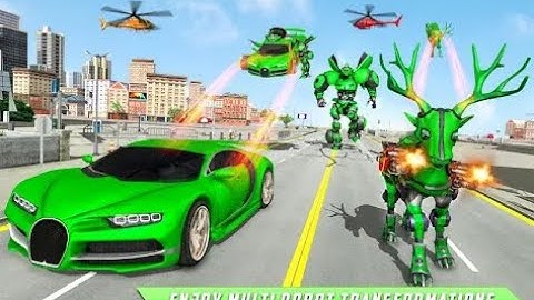 Deer Robot Car Game - Bull Robot Game - Android GamePlay | Walk through a Game #robot