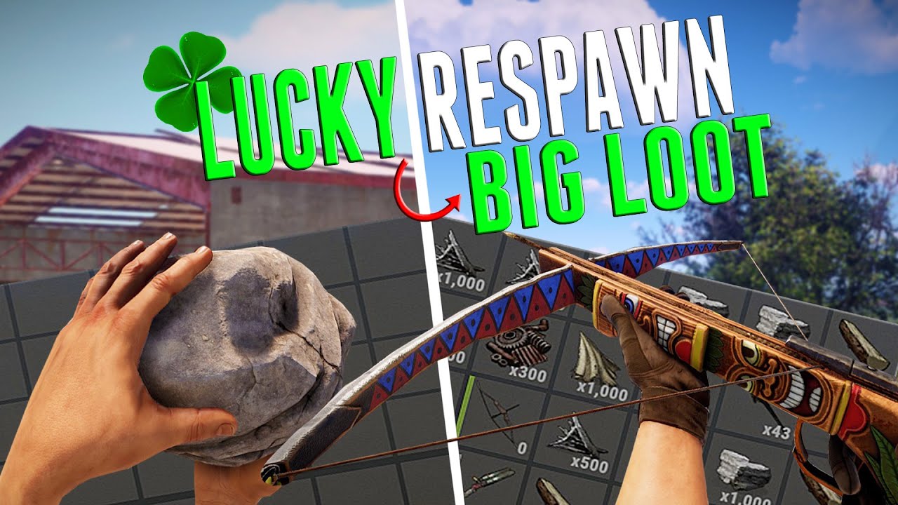 The LUCKIEST RESPAWN Leads to BIG LOOT Rust (SURVIVAL 1/2) YouTube