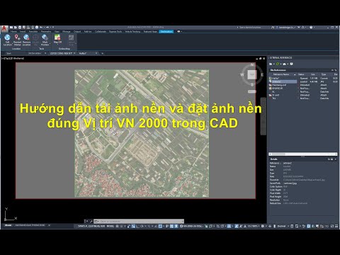 Hướng dẫn tải ảnh nền và đặt ảnh nền đúng Vị trí VN 2000 trong CAD