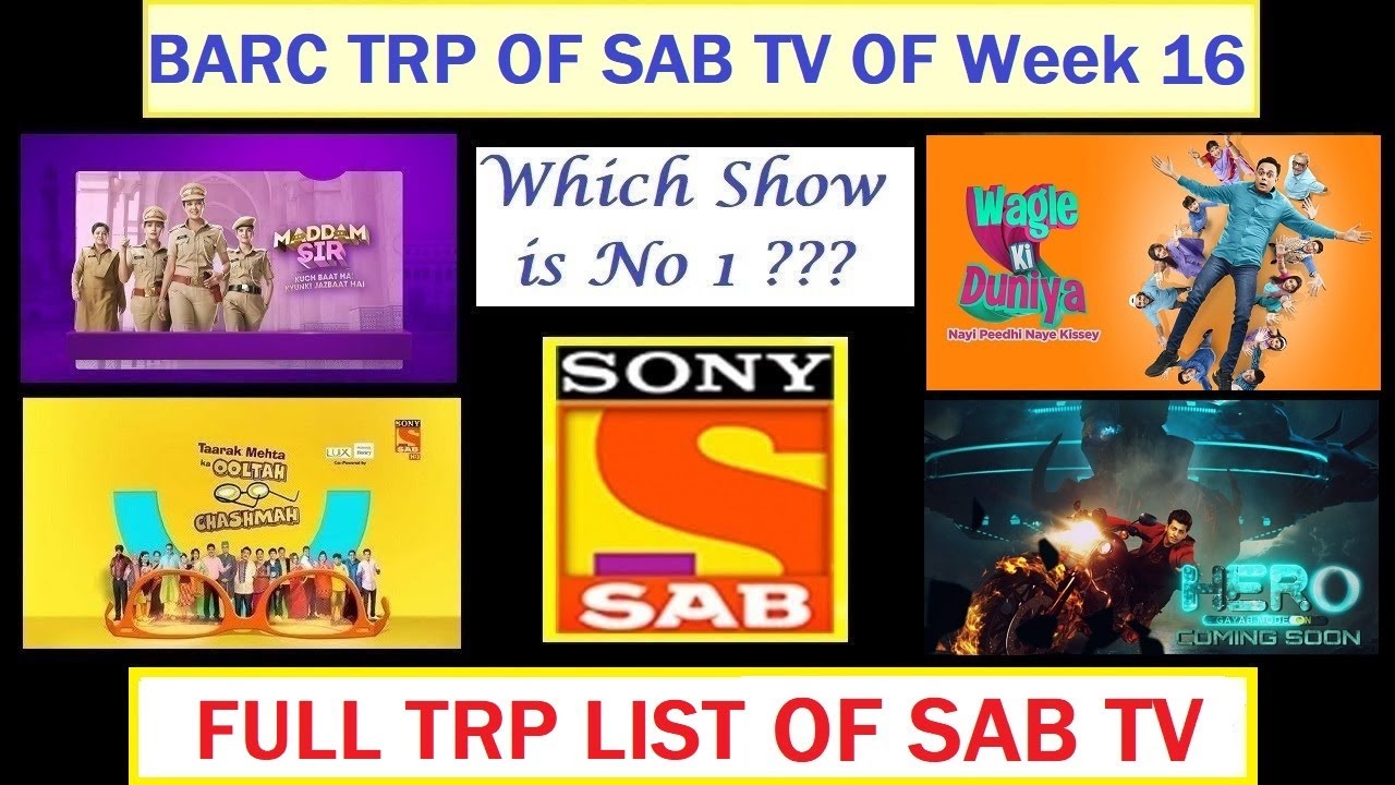 trp ratings of sab tv serials trp ratings of sab tv serials