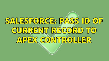 Salesforce: Pass ID of current record to Apex Controller