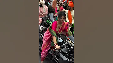 Girgaon Gudi Padwa 2025 Biker Girls Group Gudipadwa Shorts Feedshorts Viralshorts Bike Bikelover 