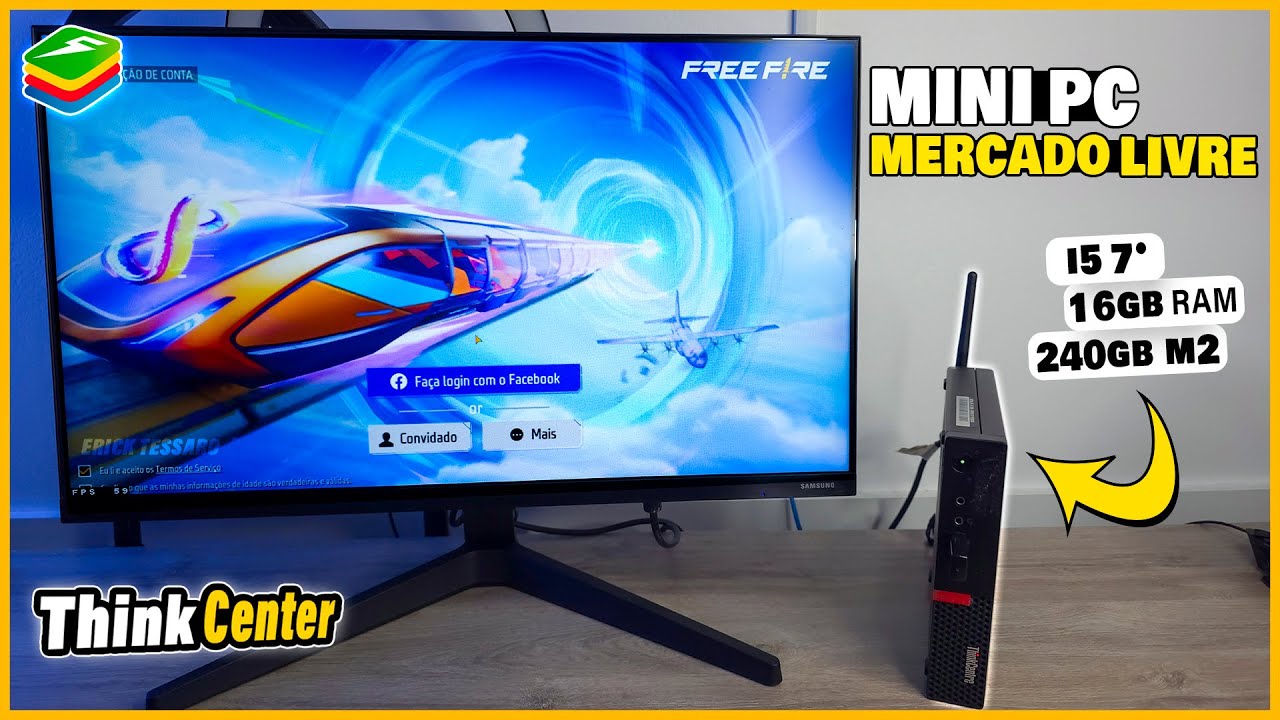 FREE FIRE NO MINI PC DO MERCADO LIVRE MEGA TESTE!