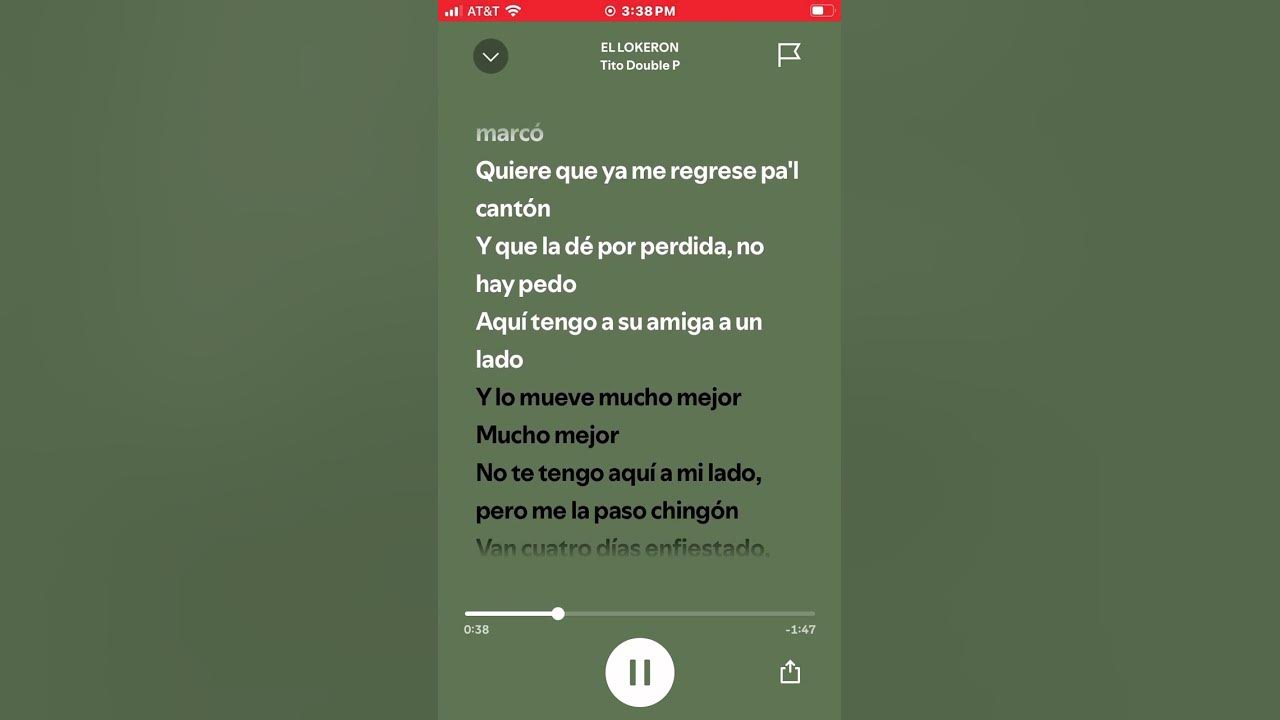 El lokeron⚡️by Tito Double P Spotify lyrics #titodoublep #spotifylyrics #corridos
