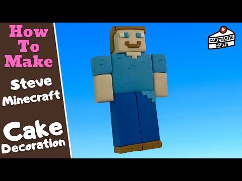 Minecraft Steve Cake Tutorial - Minecraft Figure - Cake Decorating ...