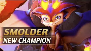 SMOLDER NEW DRAGON CHAMPION REVEAL, LORE, ABILITIES SPECULATION - League of Legends