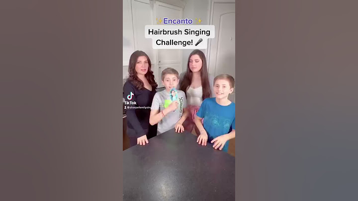 HAIRBRUSH SINGING CHALLENGE!!! ✨🎤 #encanto #shorts #sharpefamilysingers