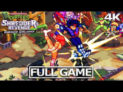 TMNT: Shredder's Revenge DLC Dimension Shellshock  Full Gameplay Walkthrough (No Commentary) 4K UHD