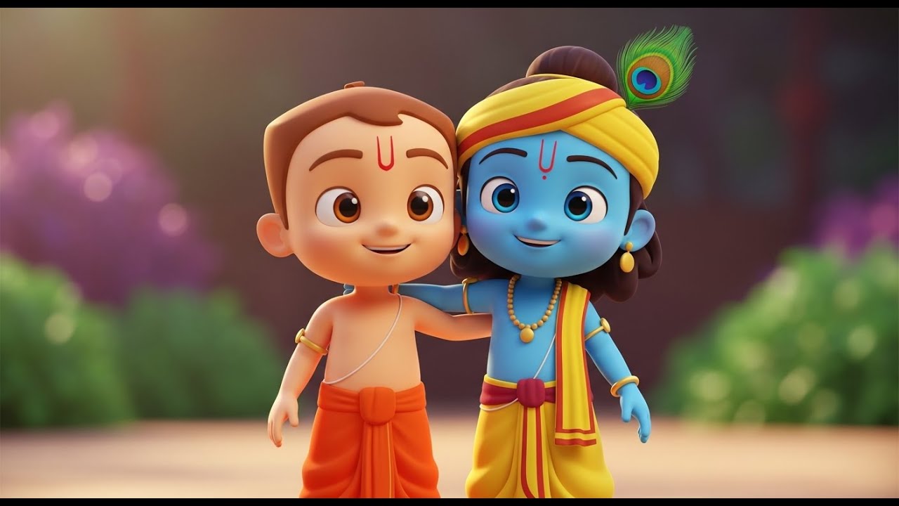 Чхота Бхим и Кришна – Приключения дружбы 🤝✨ | Детская сказка и песенка