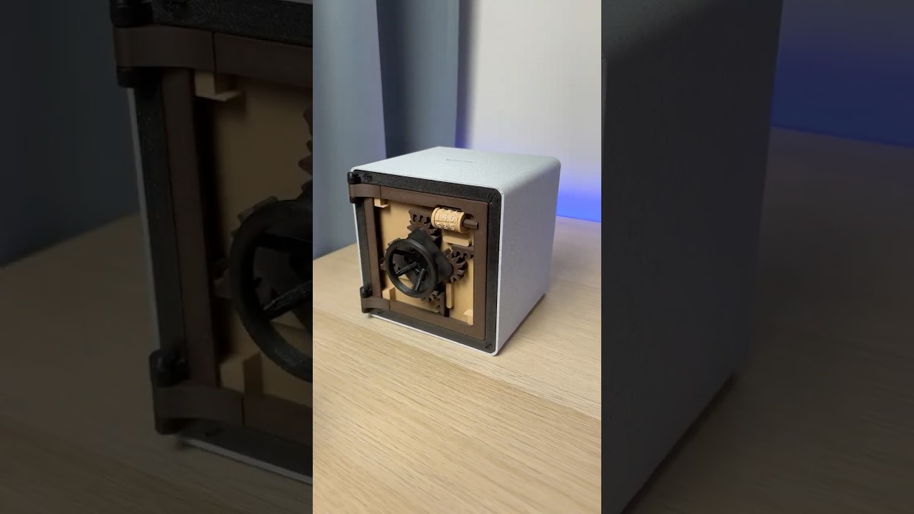 3D Printed Safe with Working Combination Lock #3dprinting #safe #decoration