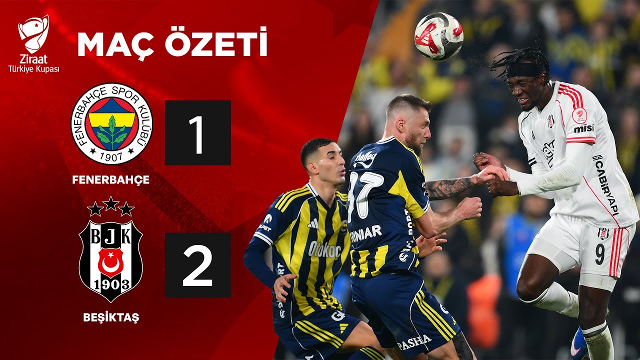 Fenerbahçe 1 - 2 Beşiktaş | MAÇ ÖZETİ |  Ziraat Türkiye Kupası
