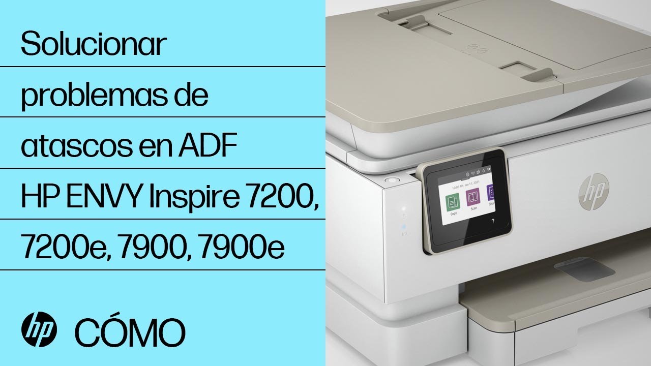 Solucionar alimentación de papel | Impresoras HP ENVY Inspire 7200, 7200e,  7900, 7900e | @HPSupport - YouTube