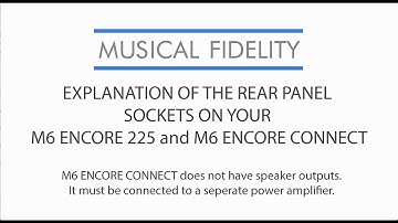 M6 Encore Connect & Encore 225 Back Panel Sockets