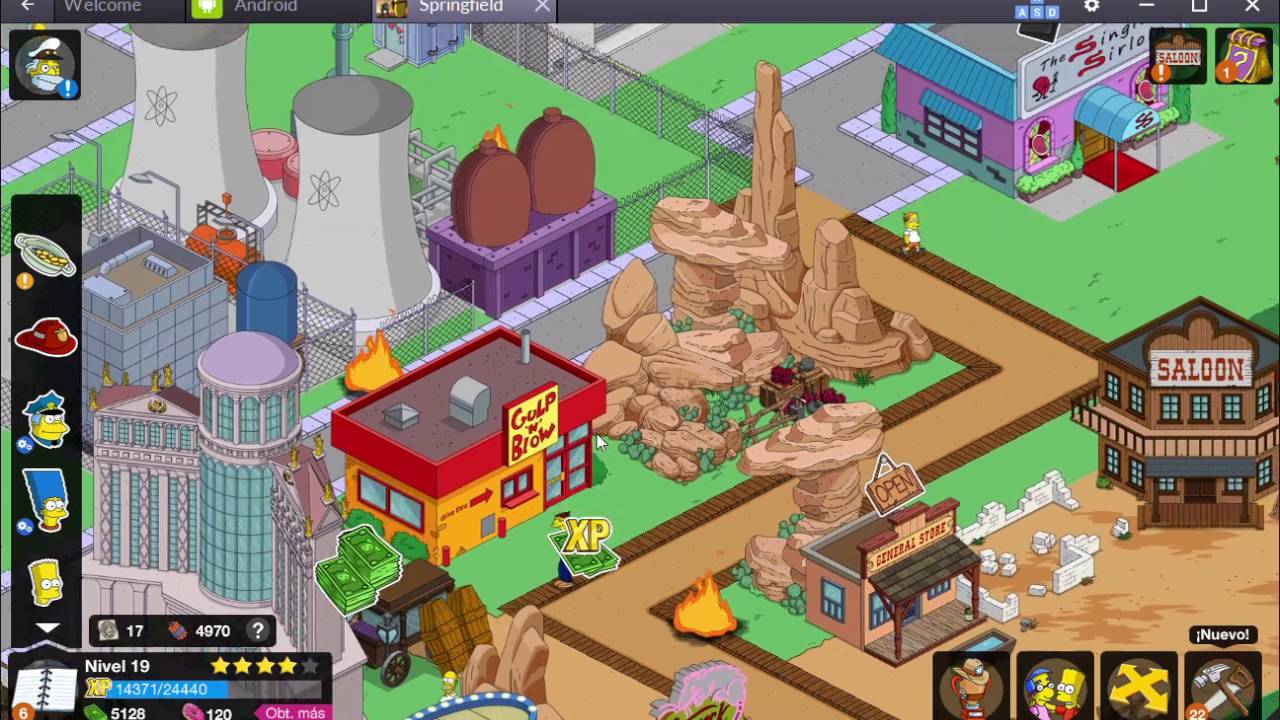 Los Simpson Springfield Android - Let's play en Español # 63 - YouTube