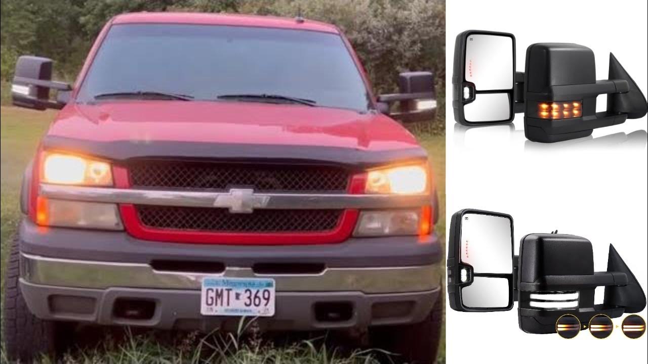 Chevy Tow Mirrors Replacement Upgrade By Sanooer Autoparts YouTube
