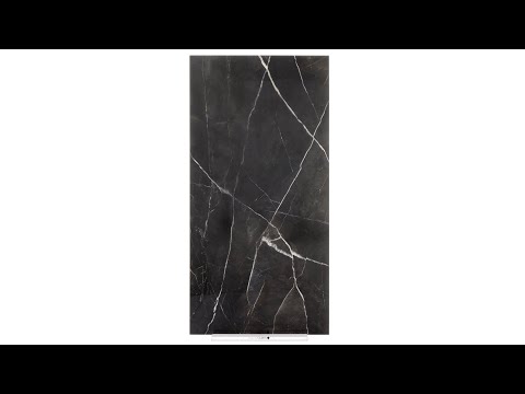 Calacatta Black glossy marble Video