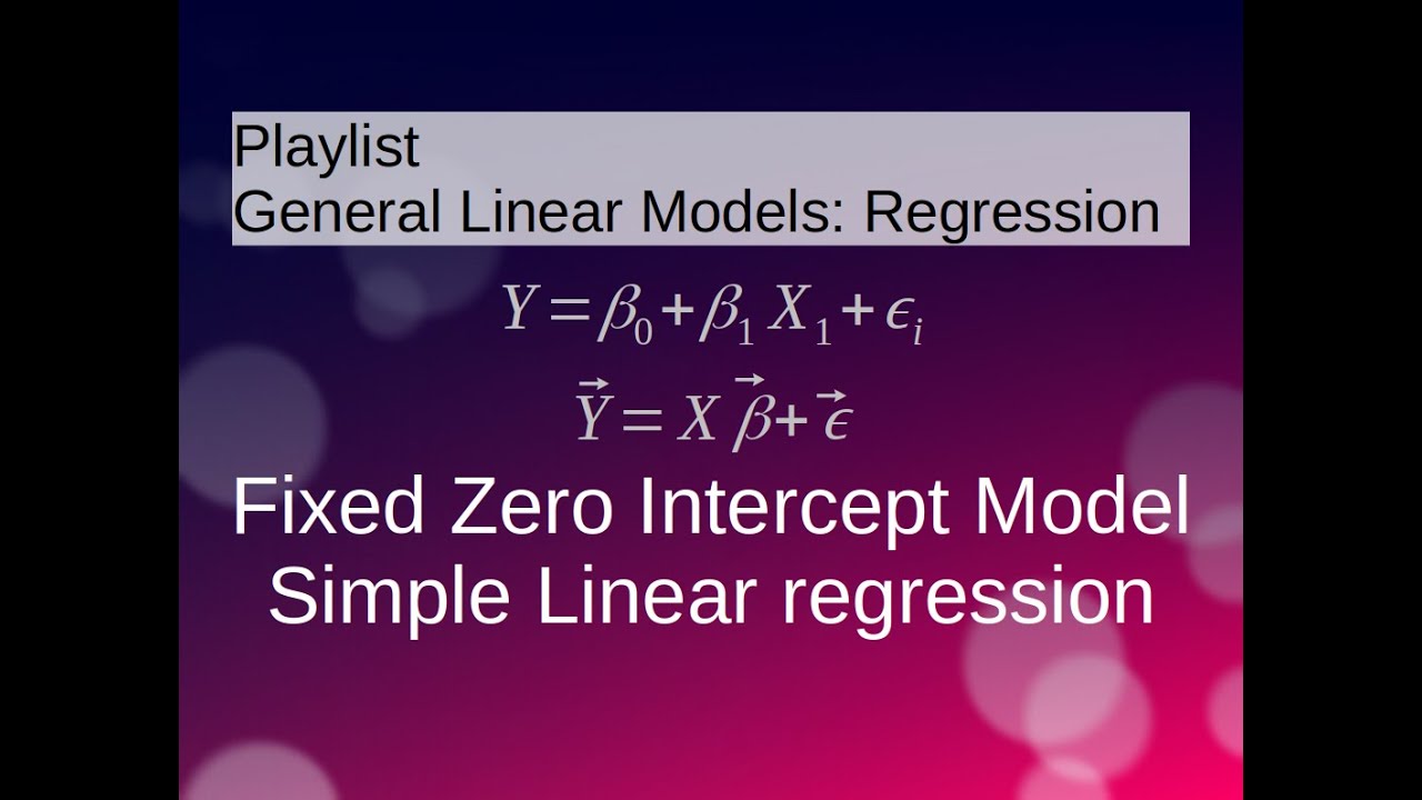 zero intercept hypothesis