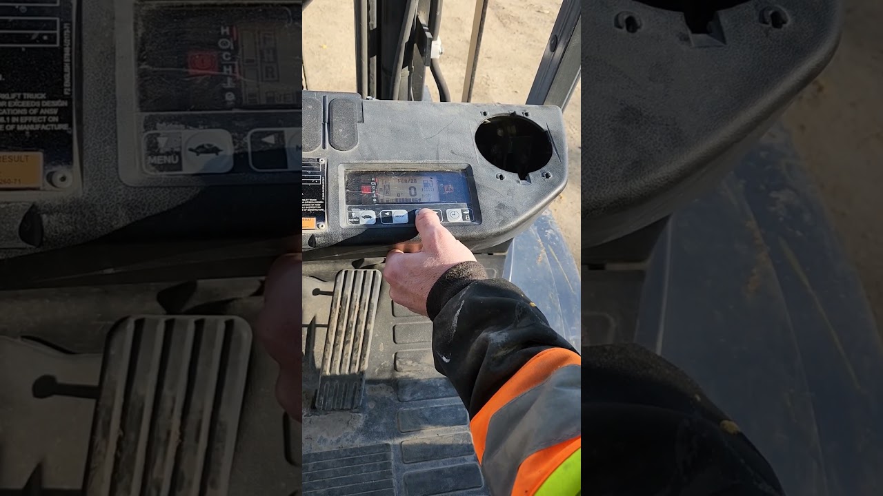 Accessing your toyota forklift menu