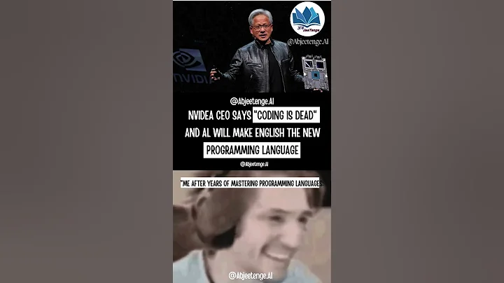 "NVIDIA CEO Says 'Coding is Dead'—AI Will Make English the New Programming Language!  #trending