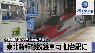 全線再開は20日前後の見通し　東北新幹線脱線車両 仙台駅に【モ－サテ】（2022年3月31日）