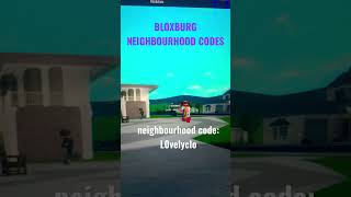 Roblox bloxburg neighbourhood codes (WORKING MARCH 2023)