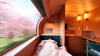 10 giờ trên chuyến tàu qua đêm hạng nhất của Nhật Bản | 🇯🇵 Sunrise Express