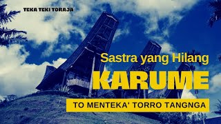 KARUME TORAYA || #sastra #tekateki