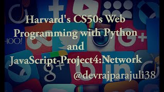 Harvard's CS50s Web Programming with Python and JavaScript-Project4:Network