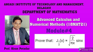 18MAT21 Module 4: Solution of J1/2
