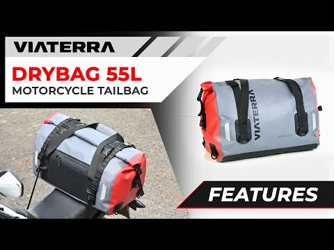 Rhino 70L Motorcycle Tail Bag with Rain Cover and Dry Bag – GuardianGears