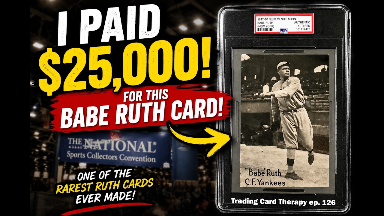 I Paid $25,000 for This RARE Babe Ruth Card at The National! | Trading Card Therapy Ep. 126