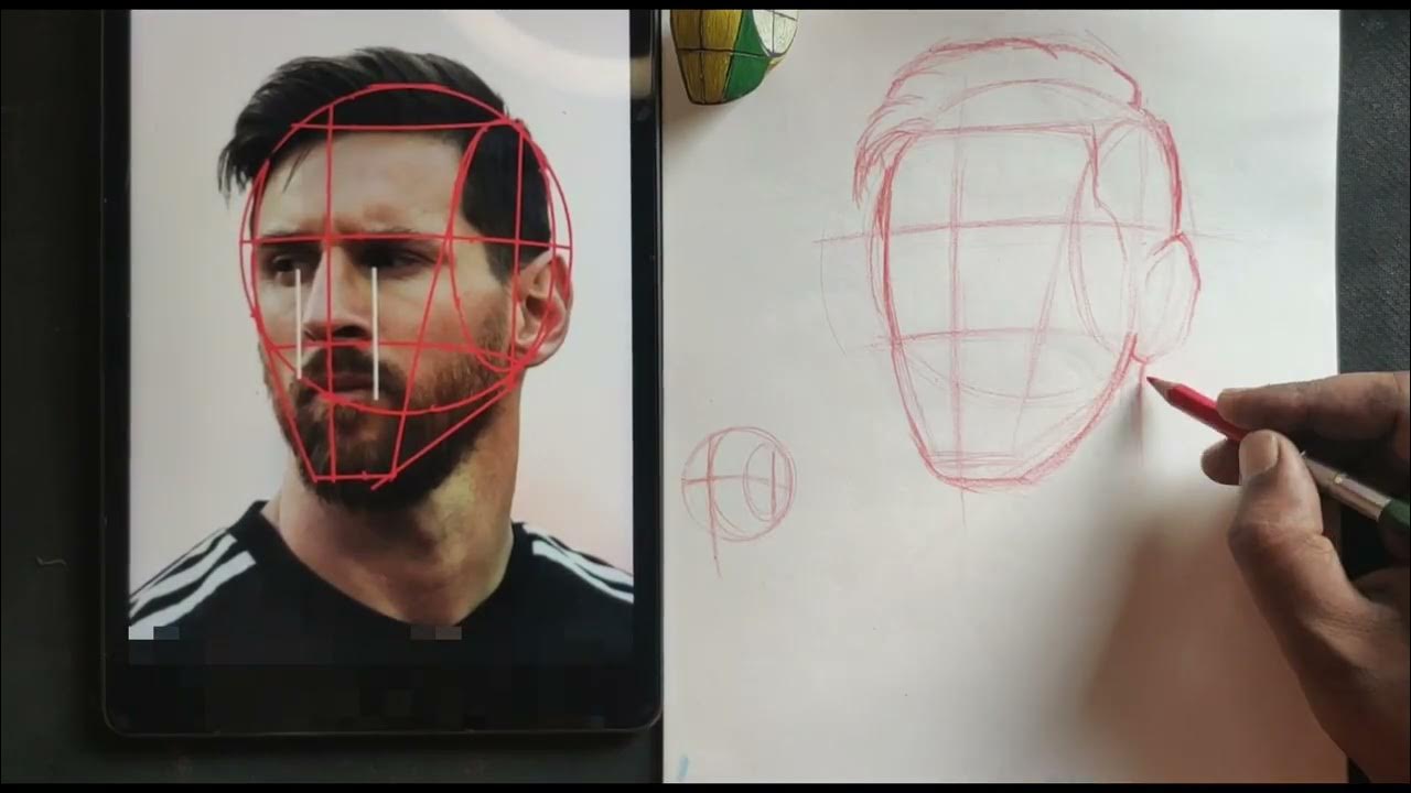 how to draw head how to draw Messi YouTube
