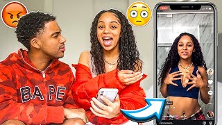 REACTING TO MY GIRLFRIENDS TIK TOKS AGAIN… *I DIDN’T EXPECT THIS*