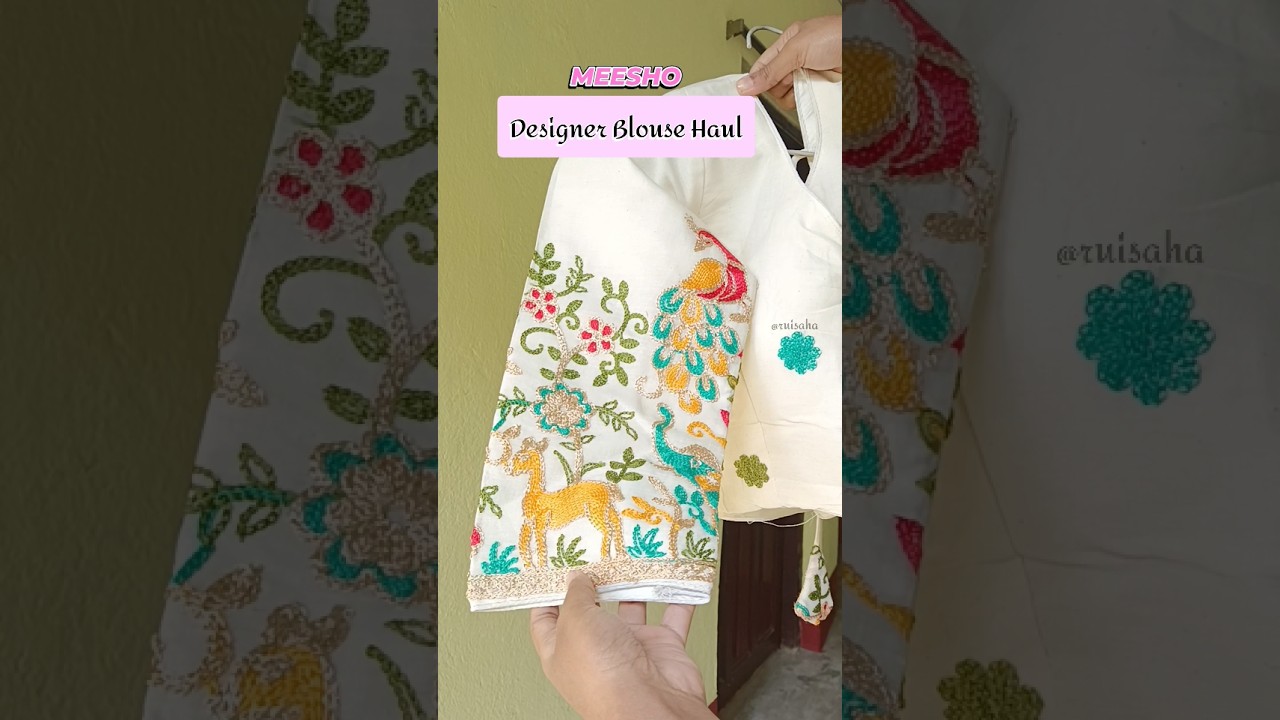Designer Blouse from Meesho/links in Community Post/Meesho Blouse Haul 
