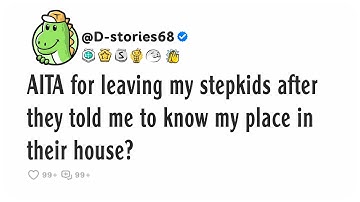 AITA for leaving my stepkids after they told me to know my place in their house?