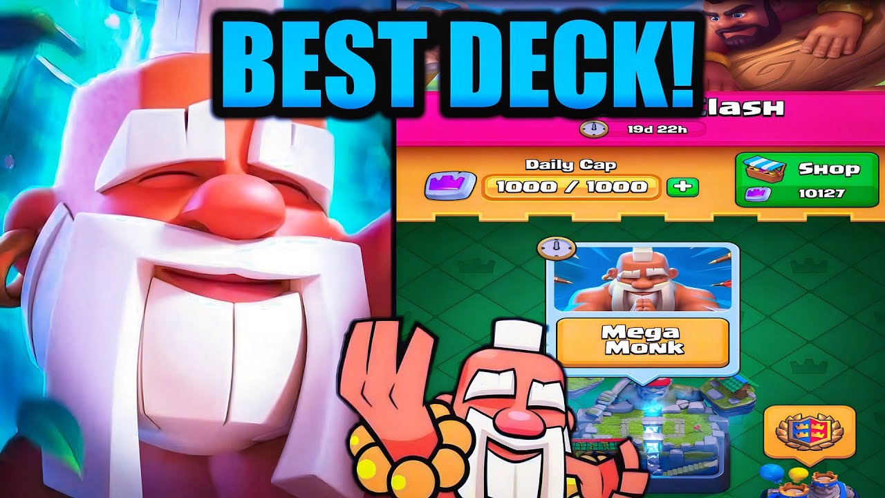 BEST Mega Monk Challenge Deck in Clash Royale (TOP 3)