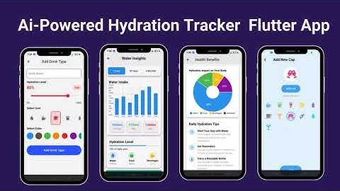 AI-Powered Hydration Tracker Flutter App UI | Water Intake  Drink Reminder