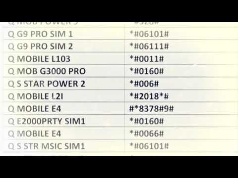 All  Mobile Imei Change Code
