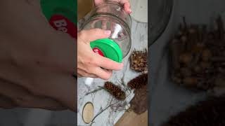 kostenlose HERBSTIDEEN 2023 DEKORATION im GLAS 😜 DIY einfach #viral #decoration #diy #short #autumn