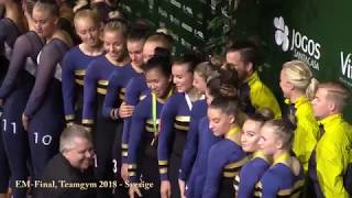 EM-Final, Teamgym 2018, Sweden, Dam, Highlights - Odivelas, Portugal