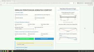 USING A COMPOSITE BRIDGE DESIGN SIMULATION APPLICATION screenshot 4