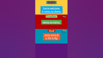 Learn Croatian Language | Hindi & English | Part34