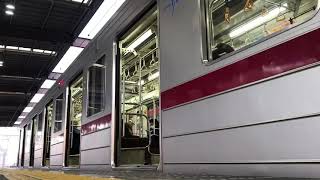 東武20050系21856F南栗橋行き越谷駅発車