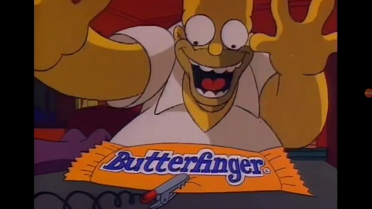 Butterfinger The Simpsons Commercial 