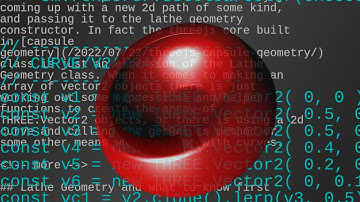 Lathe geometry and 2d curves - threejs demo