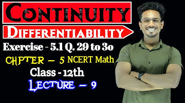 Ex-5.1 Class 12th math | Q29 to Q30 | Continuity & Differentiability | Derivative | Doubtless class